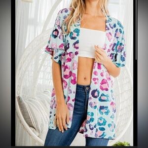 Heimish USA short sleeve cardigan/kimono